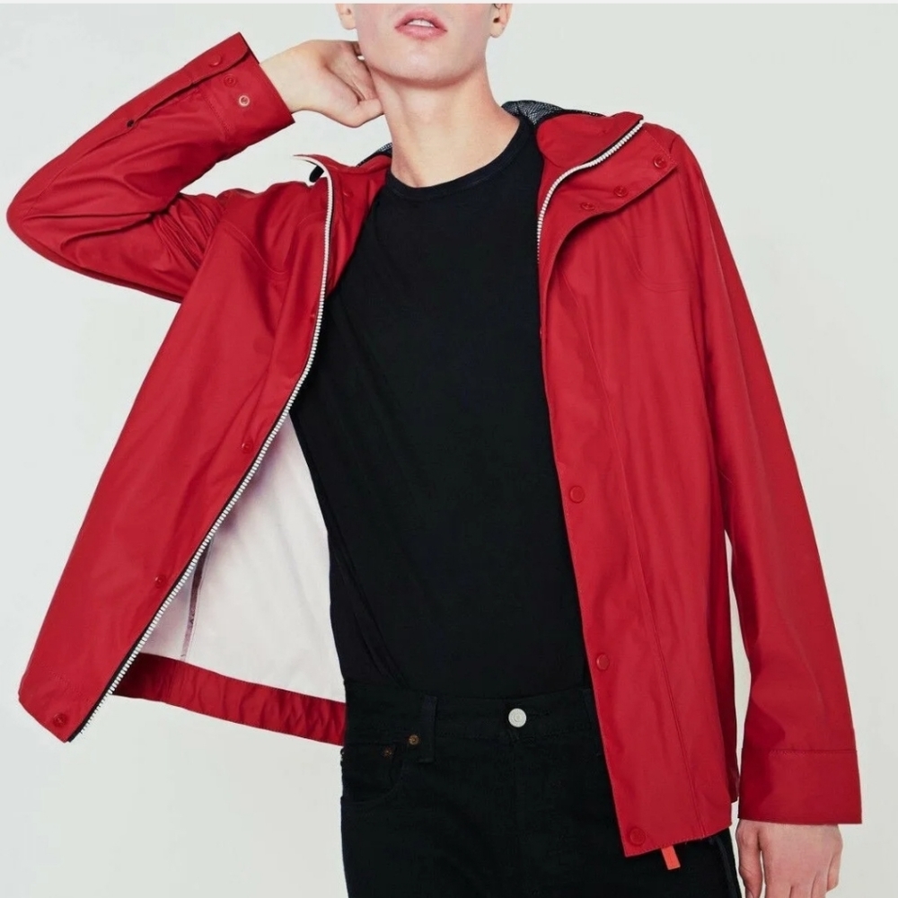 Hunter Men's Lightweight Waterproof Jacket Red Men